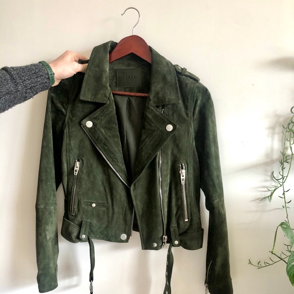 BLANKNYC Suede Moto Jacket (size: small)